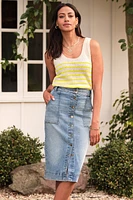 Ever Denim Midi Skirt