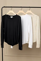 Peyton Snap Cuff Tee