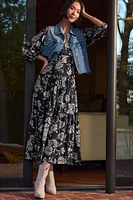 Ariana Floral Midi Dress
