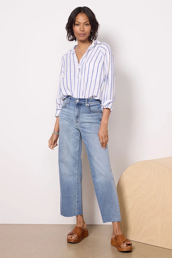 Cropped Alexa w Raw Hem