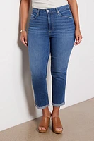 High Rise Brigitte with Raw Cuff
