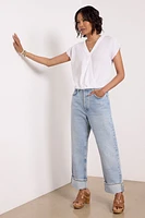 Evie Faux Wrap Top