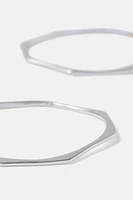 Geo Hoop Earrings