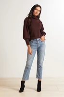 Kenzie Balloon Turtleneck Pullover
