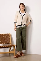 Sport Stripe Cardigan