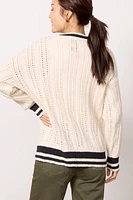 Sport Stripe Cardigan