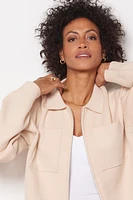 Supersoft Sweater Knit Pocket Jacket