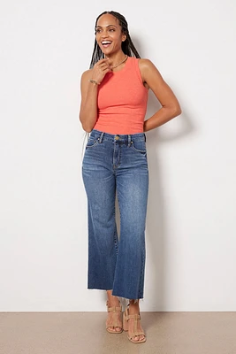 Meg Wide Leg with Raw hem
