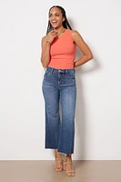 Meg Wide Leg with Raw hem