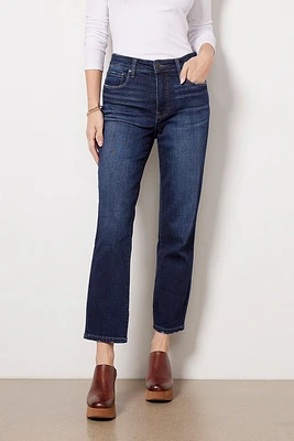 Reese High Rise Fab Ab Ankle Straight