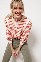 Amber Stripe Sweatshirt