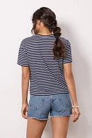 Jensen Stripe Knot Front Tee