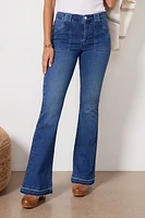 Le High Flare Trapunto Stitch
