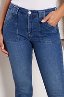 Le High Flare Trapunto Stitch