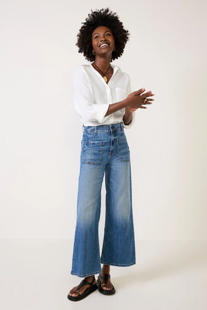 Cropped Sailor Jean