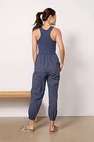Mixed Media Jumpsuit
