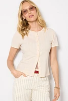 Ivy Button Front Tee