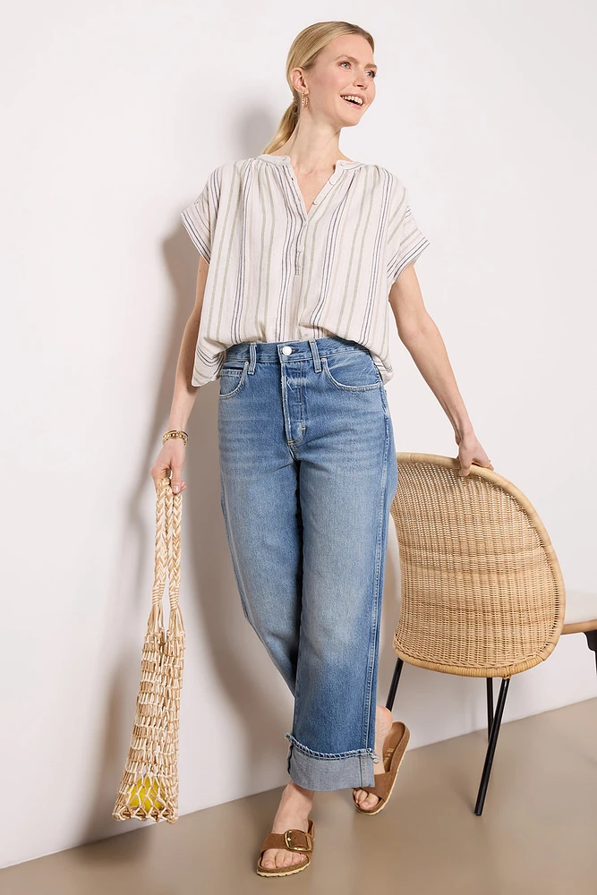 Priya Button Down Top