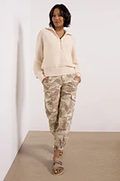 Tara Pointelle Half Zip Cardigan