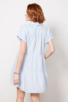 Greta Short Sleeve Tiered Shift Dress