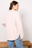 All Day Knit Denim Shacket