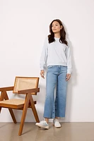 Saldana Reverse Fleece Top