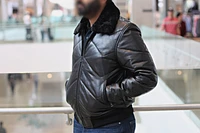 The Fur Bomber - Real Black Jacket