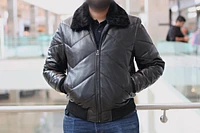 The Fur Bomber - Real Black Jacket