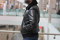 The Fur Bomber - Real Black Jacket