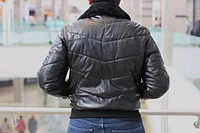 The Fur Bomber - Real Black Jacket