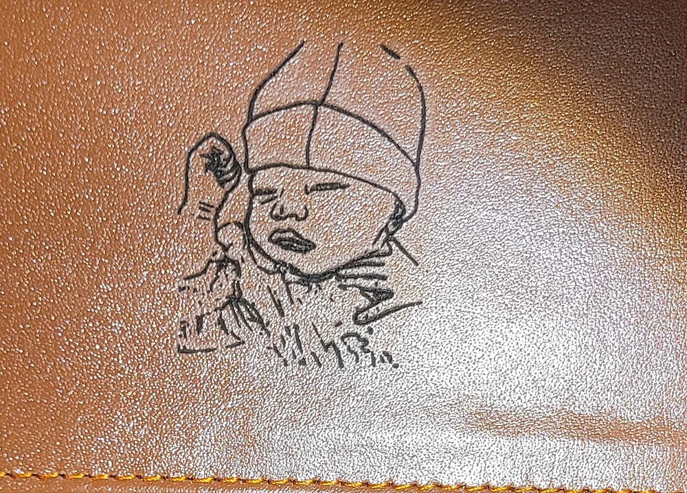 Add an engraving: Sketch of an individual or personal item