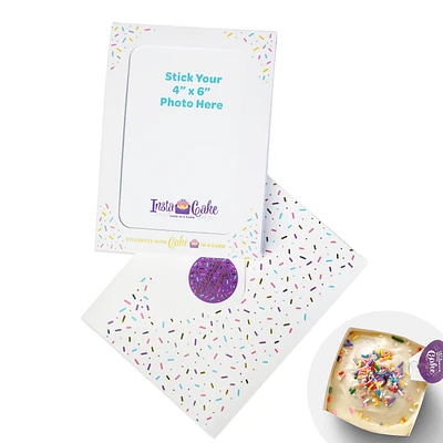 Carte gâteau vanille - Personnalisable