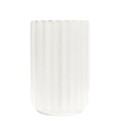 Vase texturé Beam - Blanc cassé