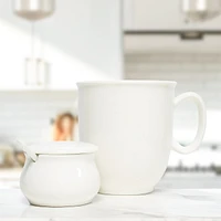 Small sugar bowl with spoon