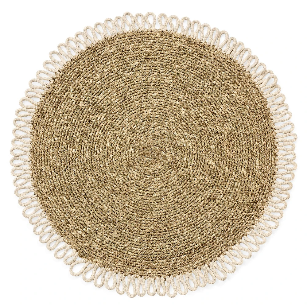 Round braided placemat - Sea grass