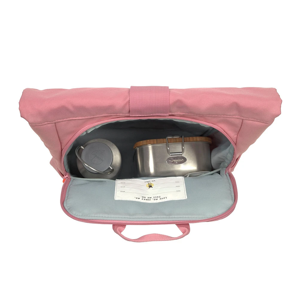 Sac à dos Rolltop pour enfant - Rose