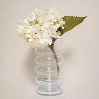 Bubble glass vase