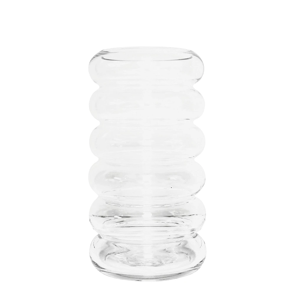 Bubble glass vase