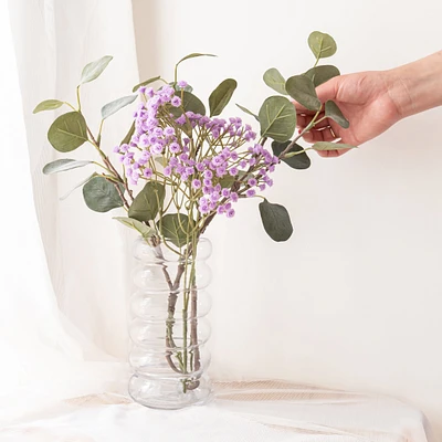 Bubble glass vase