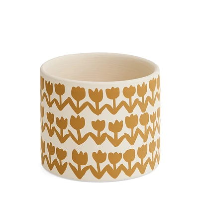 Pot design tulipe - Jaune