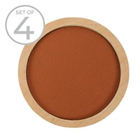 Logan coaster set(4) - Cognac