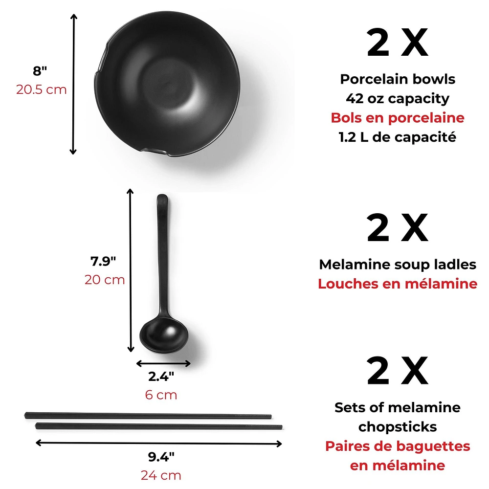 Ensemble à ramen - 8 morceaux