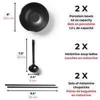 Ensemble à ramen - 8 morceaux