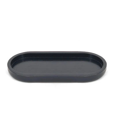 Plateau oval en bambou - Noir