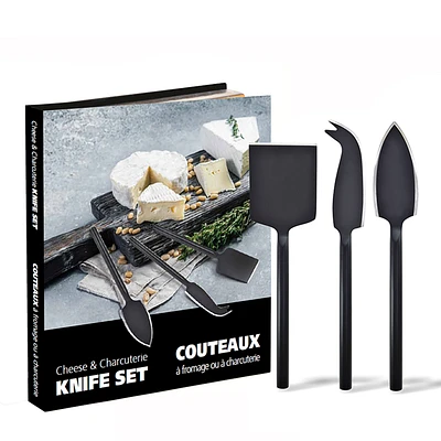 Cheese knife set - Black