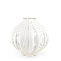 Wavy vase - White