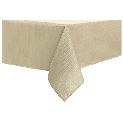 Textured fabric tablecloth - Beige