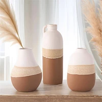 Rustic 2-tone vase - Oblong