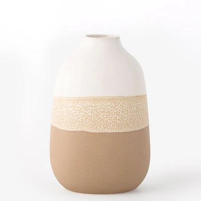 Rustic 2-tone vase - Oblong