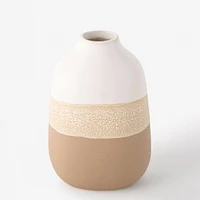 Vase rustique 2 tons - Oblong